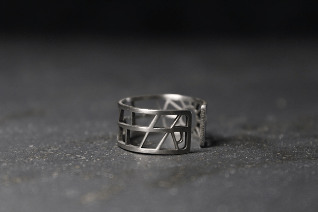 Paris  champs Elysées et place de l'étoile | Bague | Inox | Dedale