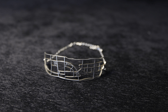 Paris  Ile de la Cite & Ile Saint-Louis | Bracelet libre | Inox | Dedale