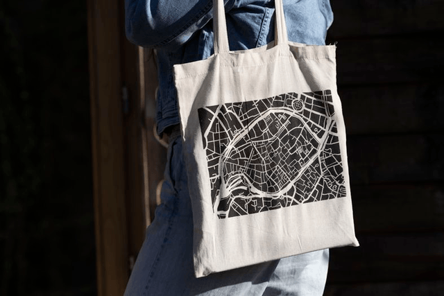 Tote bag cartographique – Plan de Strasbourg