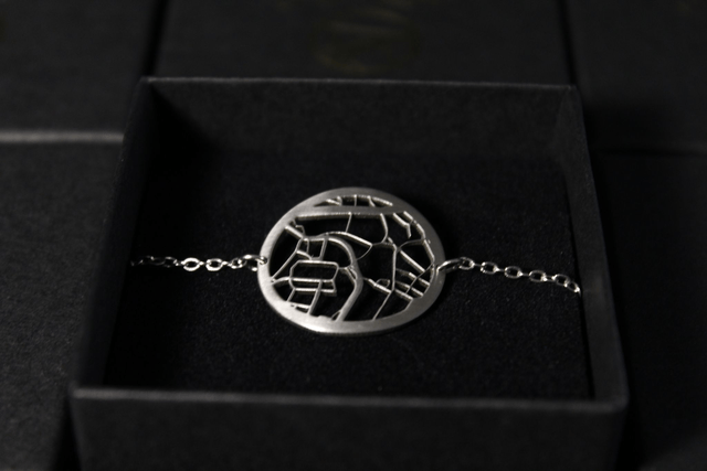 Lausanne  Vieille ville | Bracelet rond | Inox | Dedale