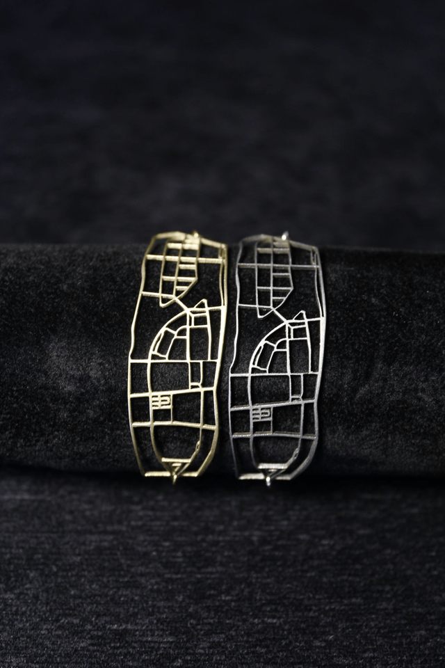 Paris  Ile de la Cite & Ile Saint-Louis | Bracelet libre | Inox | Dedale