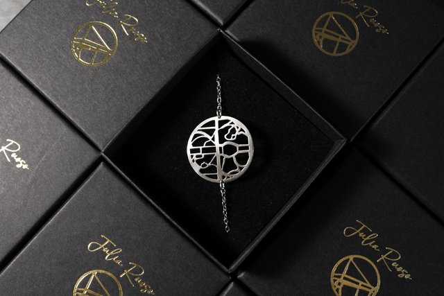 Paris  Tour Eiffel / Champ de Mars | Bracelet rond | Inox | Dedale