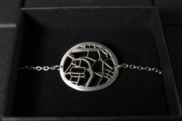 Lausanne  Vieille ville | Bracelet rond | Inox | Dedale
