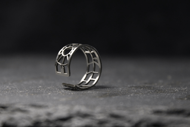 Paris  champs Elysées et place de l'étoile | Bague | Inox | Dedale