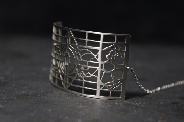 Paris  Champ de Mars | Bracelet rectangulaire | Inox | Dedale