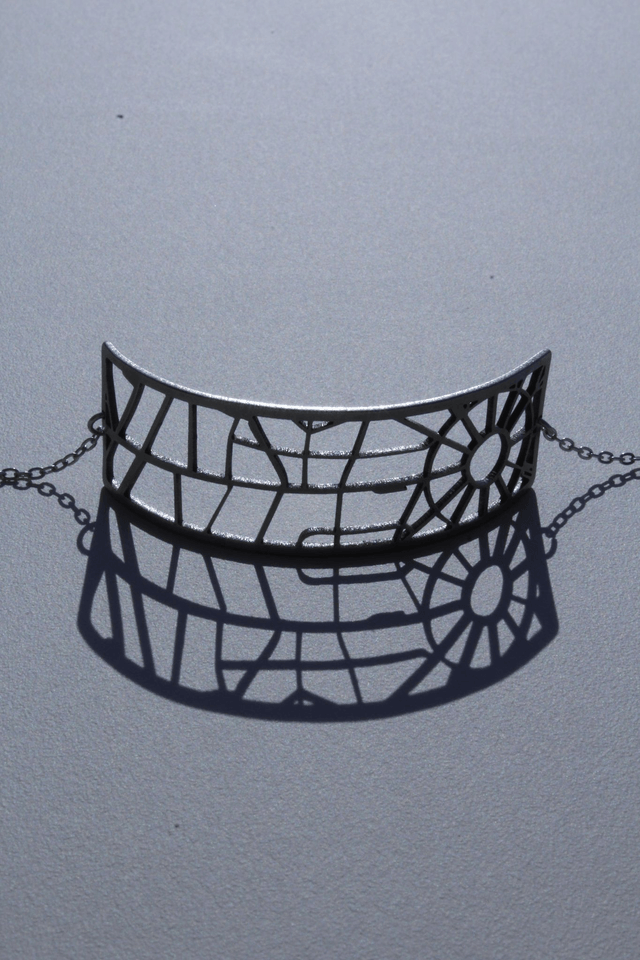 Paris  Arc de Triomphe  Champs-Elysees | Bracelet demi manchette rectangulaire | Inox | Dedale