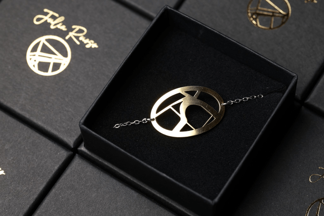 Strasbourg - Place Gutenberg | Bracelet Géométrique| Laiton | Dédale