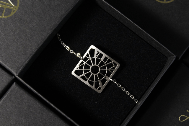 Paris  Place de l'Etoile / Arc de Triomphe | Bracelet carre | Inox | Dedale