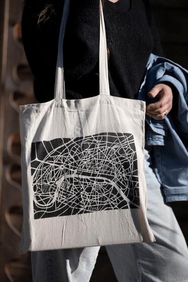 Tote bag cartographique – Plan de Paris