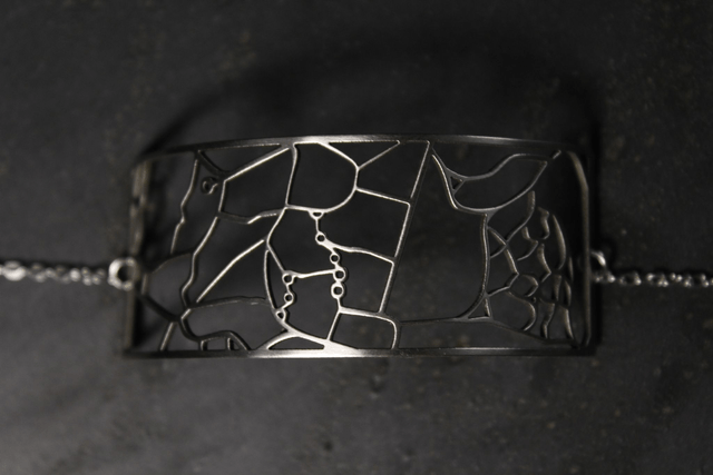 Geneve  Parc botanique | Bracelet rectangulaire | Inox | Dedale