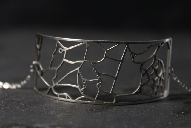 Geneve  Parc botanique | Bracelet rectangulaire | Inox | Dedale