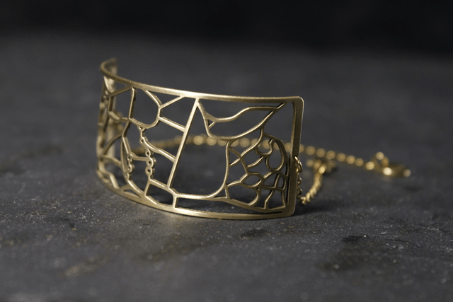 Geneve  Parc botanique | Bracelet rectangulaire | Laiton | Dedale