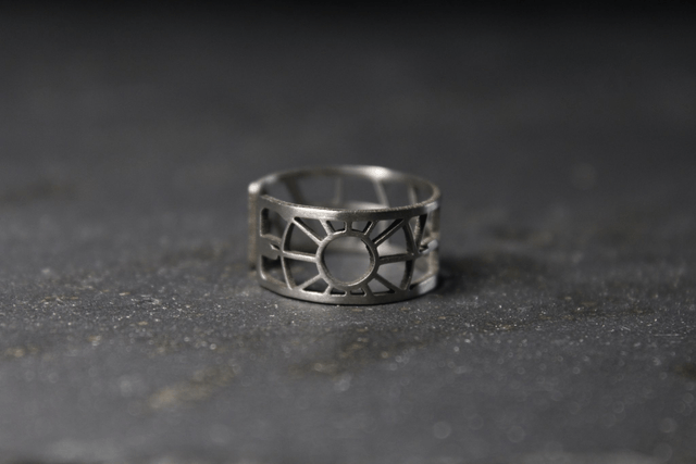 Paris  champs Elysées et place de l'étoile | Bague | Inox | Dedale