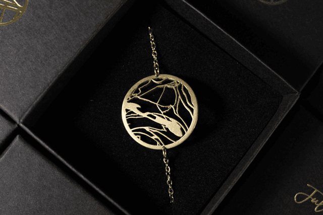 Alsace  Mont-Saint-Odile | Bracelet rond | Laiton | Dedale