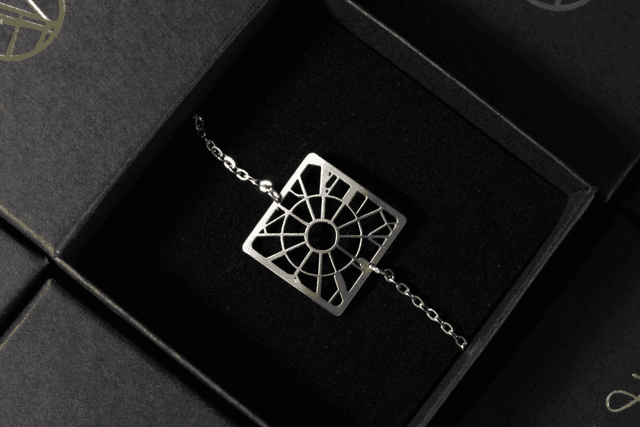 Paris  Place de l&#039;Etoile / Arc de Triomphe | Bracelet carre | Inox | Dedale
