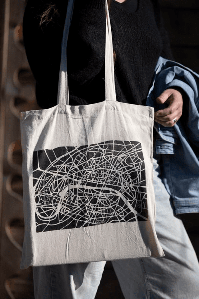 Tote bag cartographique – Plan de Paris